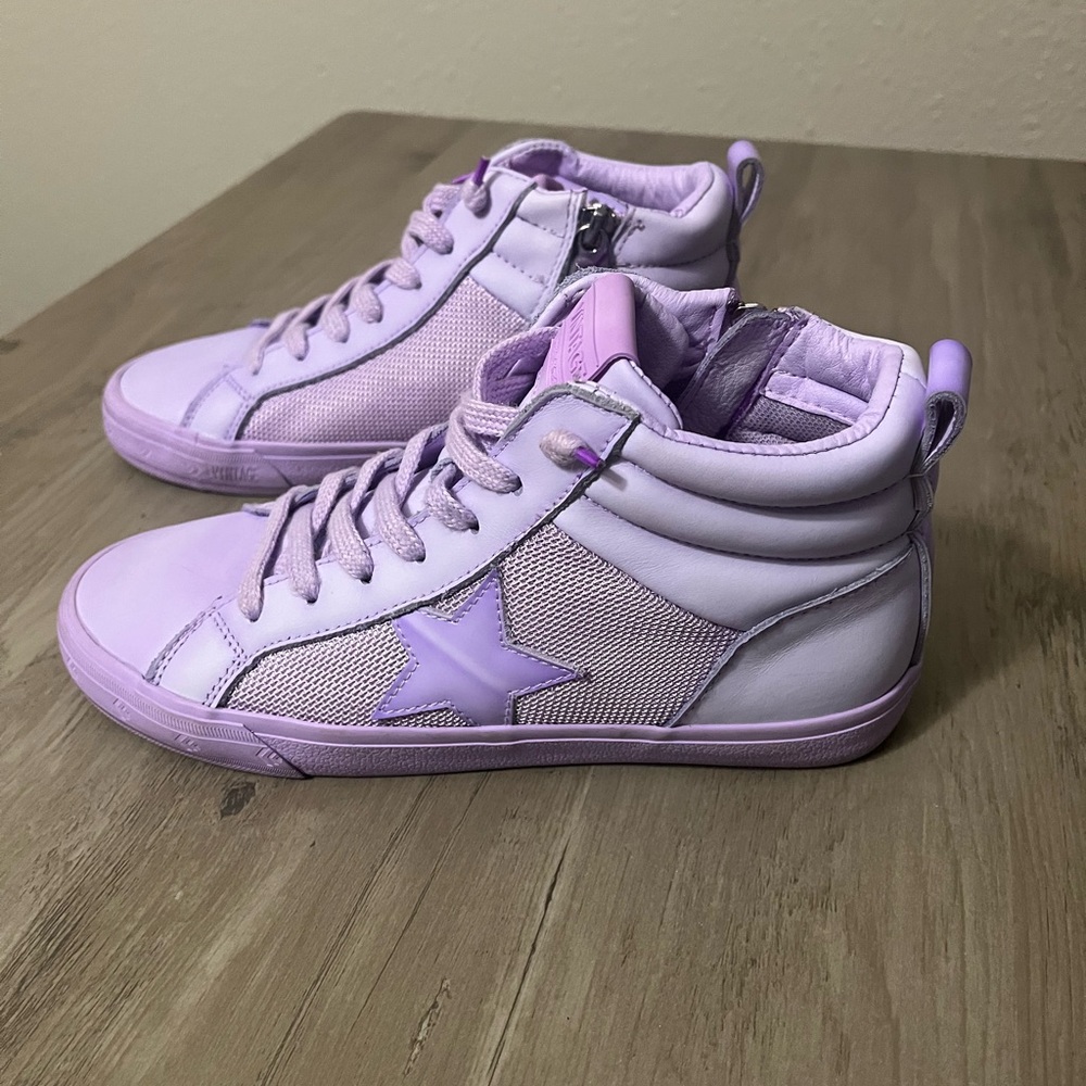 Vintage Havana Purple Mid Dye Dip Sneakers
